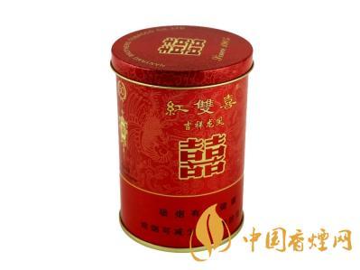 南洋红双喜吉祥龙凤铁罐50支烟价格表图
